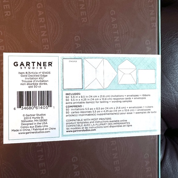 Gartner Studios invitation kit 50 ct - Picture 6 of 9
